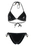 B sequinned triangle bikini
